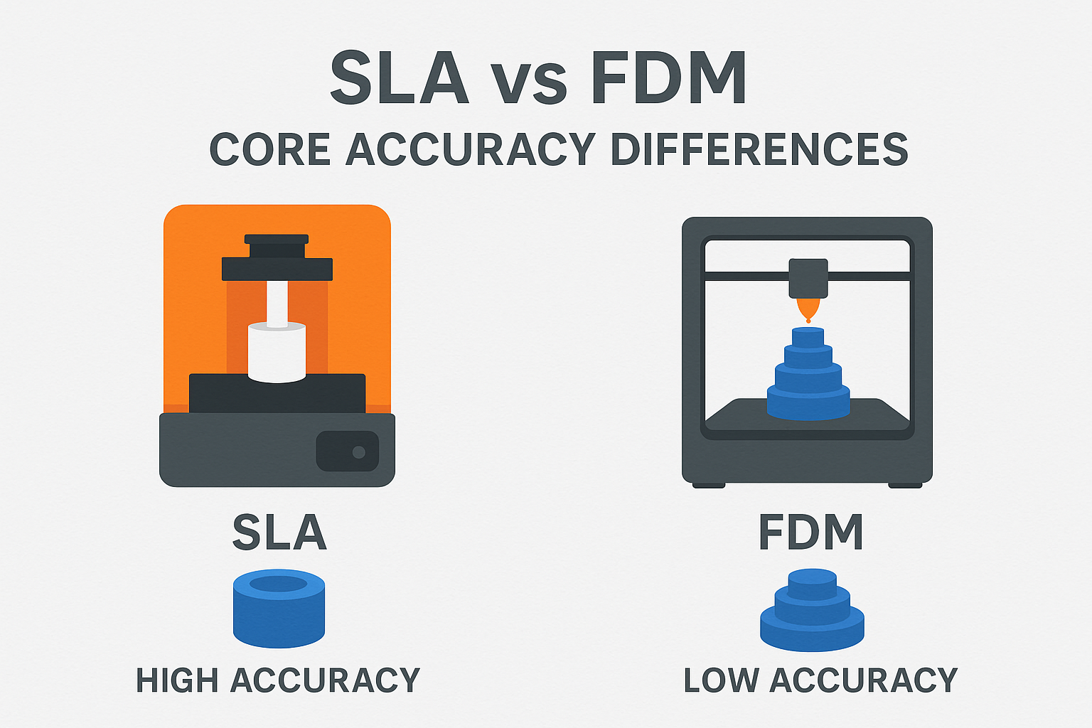 SLA 3D printer accuracy